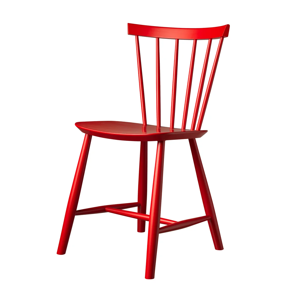 FDB Møbler - J46 Chaise, hêtre mailbox red FDB Møbler - J46 Chaise, hêtre mailbox red