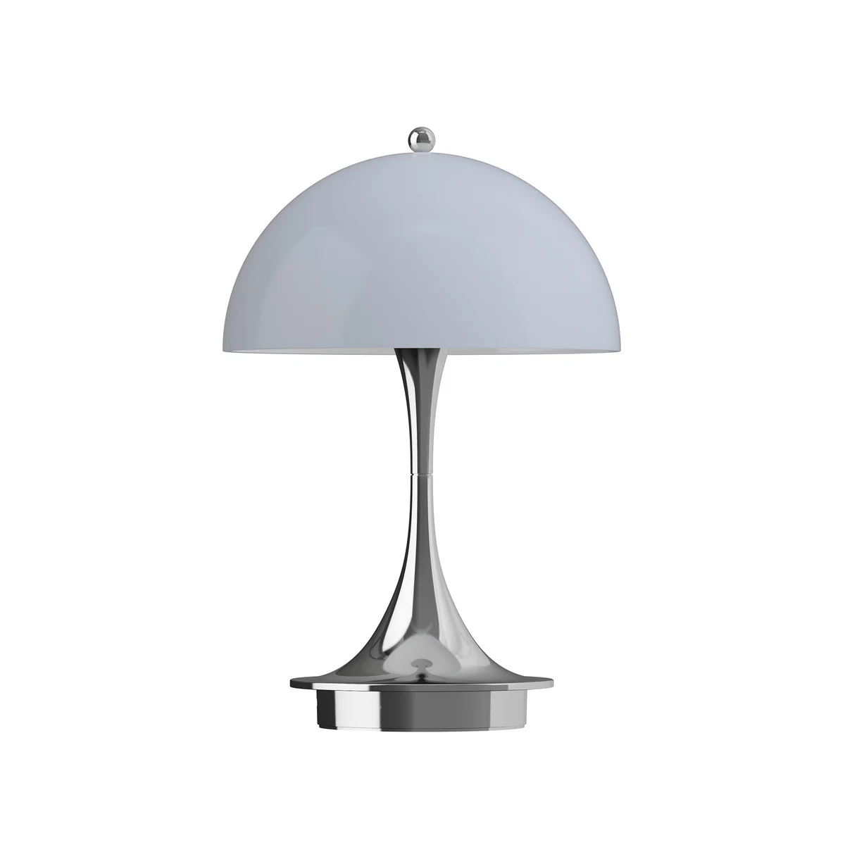 Louis Poulsen - Panthella 160 Portable V3 Lampe de table à LED rechargeable, chrome / gris opale Louis Poulsen - Panthella 160 Portable V3 Lampe de table à LED rechargeable, chrome / gris opale