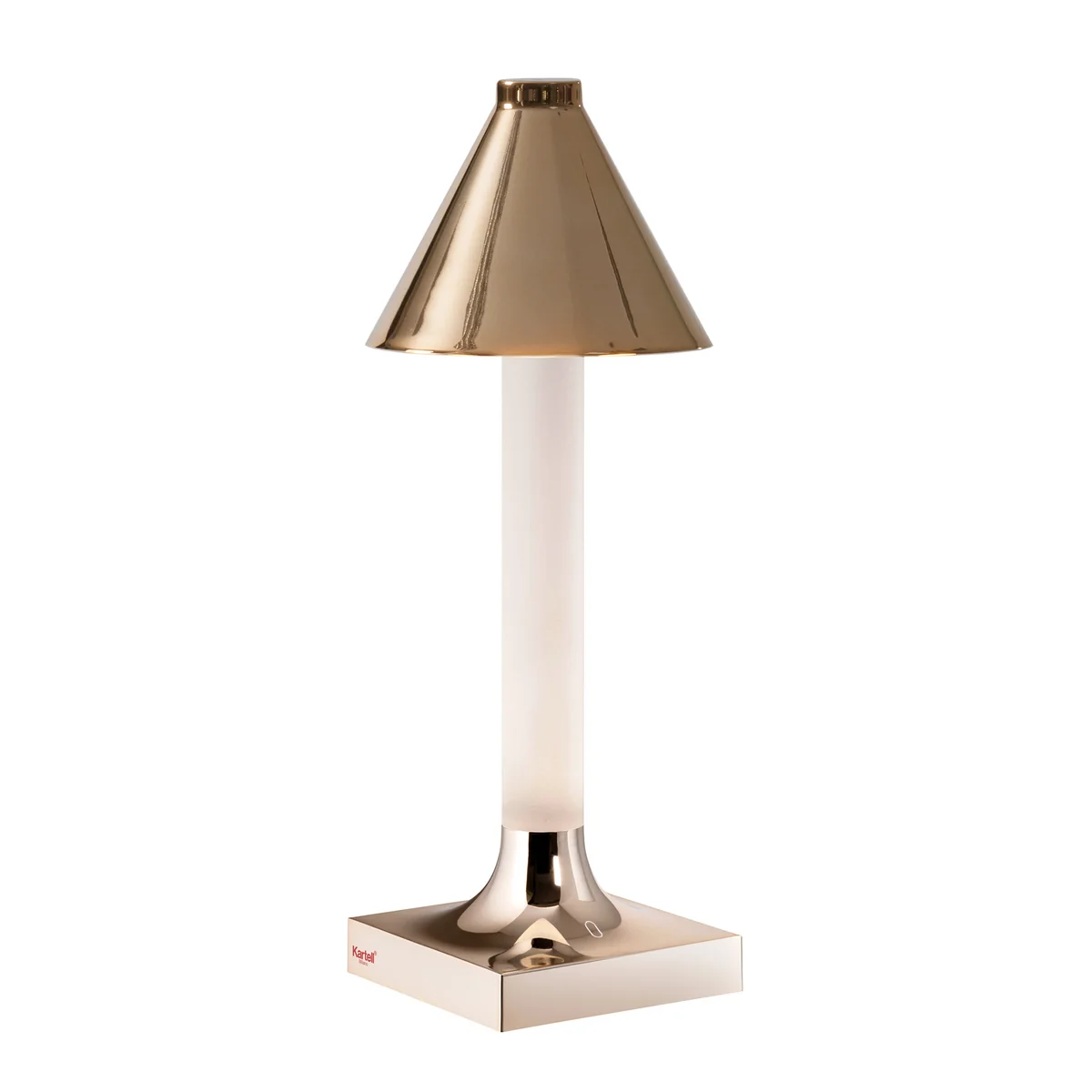 Kartell - Goodnight LED lampe à accu, H 31,5 cm, diffuseur Ø 11,8 cm, cuivre poli Kartell - Goodnight LED lampe à accu, H 31,5 cm, diffuseur Ø 11,8 cm, cuivre poli