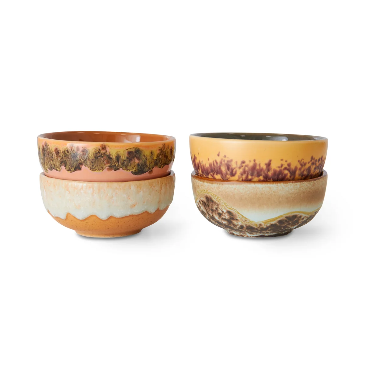 HKliving - 70's Bol, XS Bowls, Ø 8,3 cm, marine (set de 4) HKliving - 70's Bol, XS Bowls, Ø 8,3 cm, marine (set de 4)