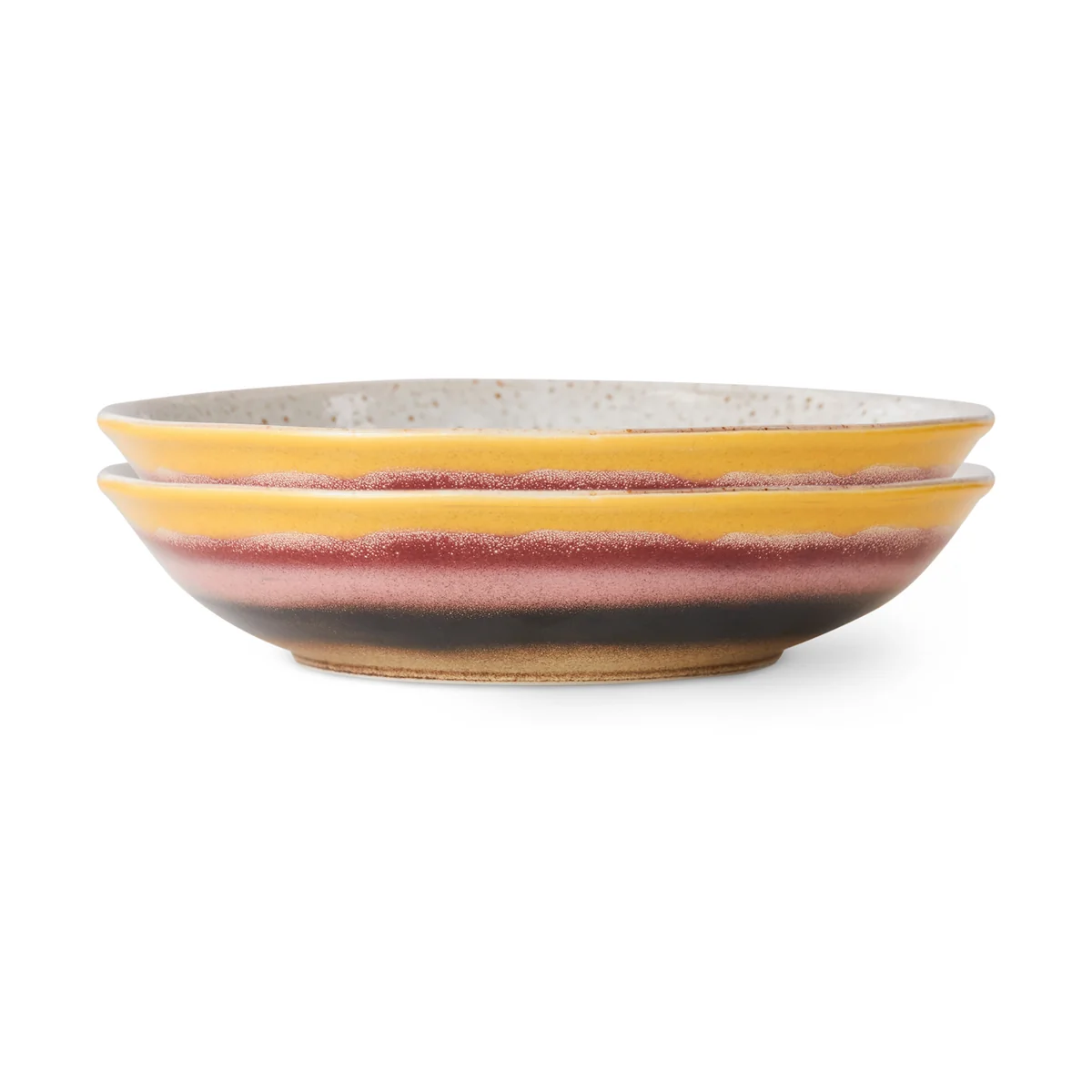 HKliving - 70's Curry bol, 21,7 x 21 cm, hibiscus (set de 2) HKliving - 70's Curry bol, 21,7 x 21 cm, hibiscus (set de 2)