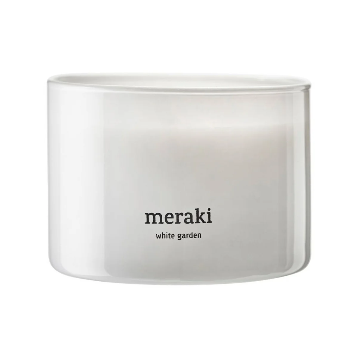 Meraki - Bougie parfumée, Ø 10 cm, White garden Meraki - Bougie parfumée, Ø 10 cm, White garden