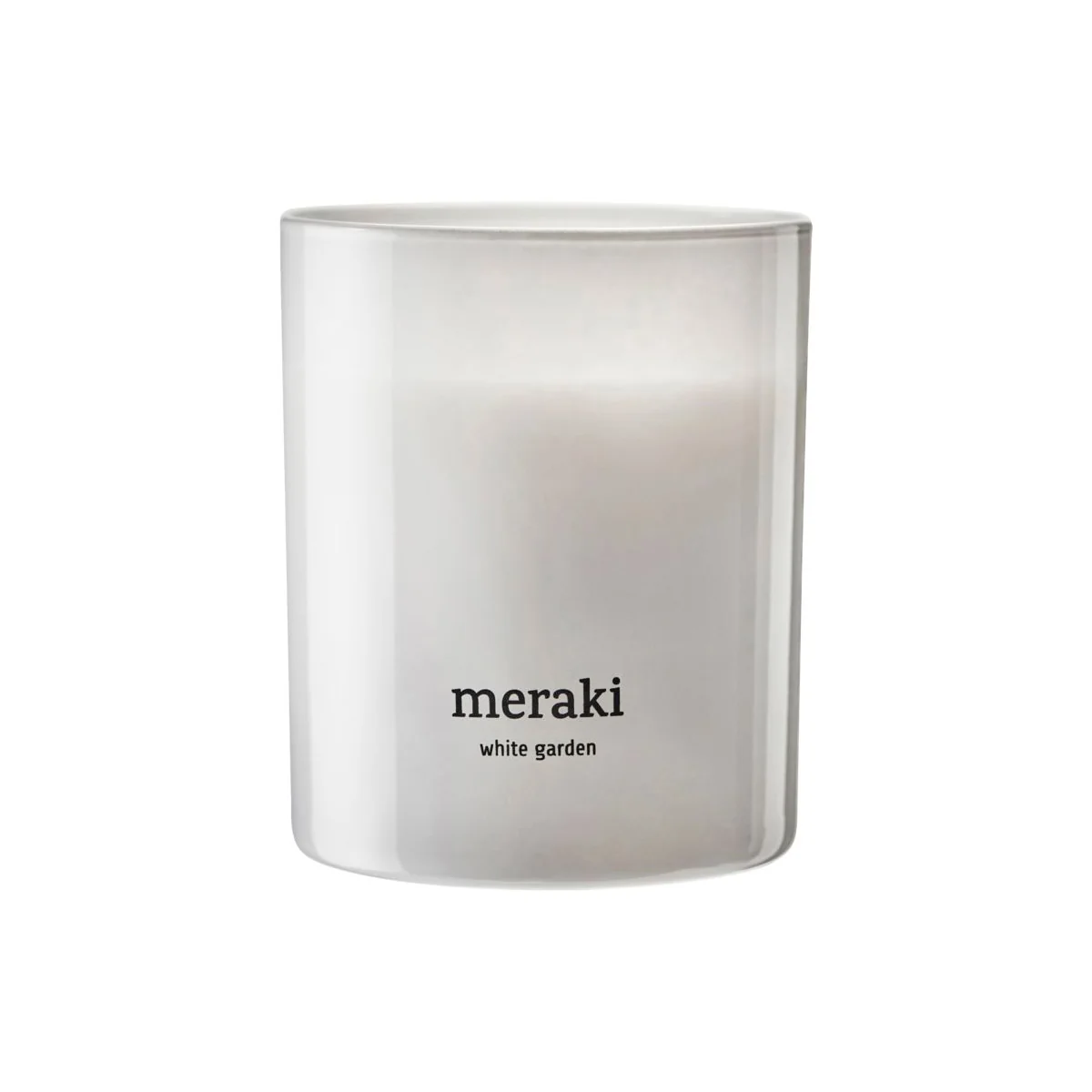 Meraki - Bougie parfumée, Ø 8 cm, White garden Meraki - Bougie parfumée, Ø 8 cm, White garden