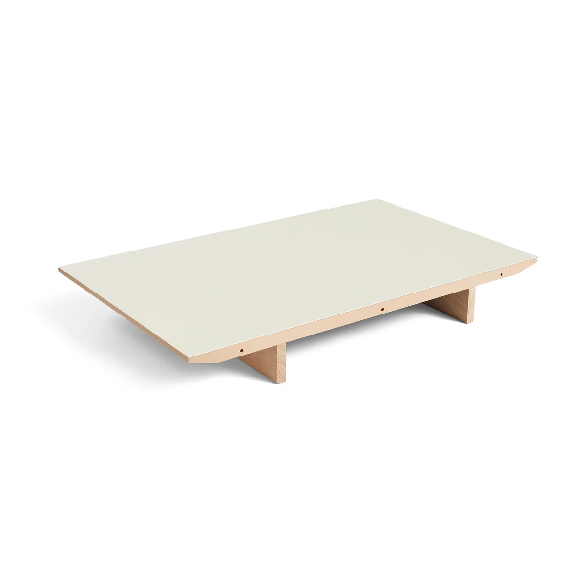 HAY - Plateau pour CPH30 2. 0 Table de salle à manger extensible, 50 x 80 cm, linoléum blanc cassé / chêne laqué mat HAY - Plateau pour CPH30 2. 0 Table de salle à manger extensible, 50 x 80 cm, linoléum blanc cassé / chêne laqué mat