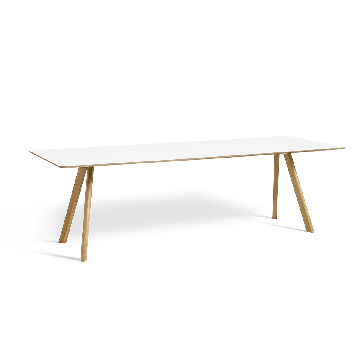 HAY - Copenhague CPH30 2. 0 Table de salle à manger 250 x 90 cm, chêne laqué / stratifié blanc HAY - Copenhague CPH30 2. 0 Table de salle à manger 250 x 90 cm, chêne laqué / stratifié blanc