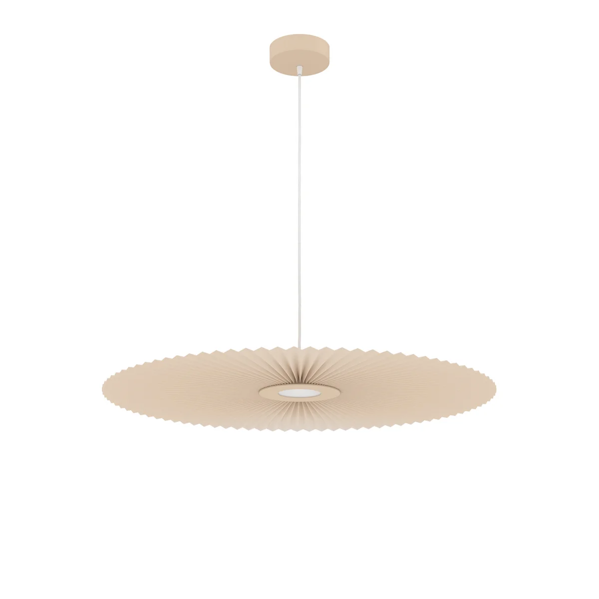 Hartô - Suspension Carmen LED light M, Ø 90 cm, sable doré (RAL 1015) Hartô - Suspension Carmen LED light M, Ø 90 cm, sable doré (RAL 1015)