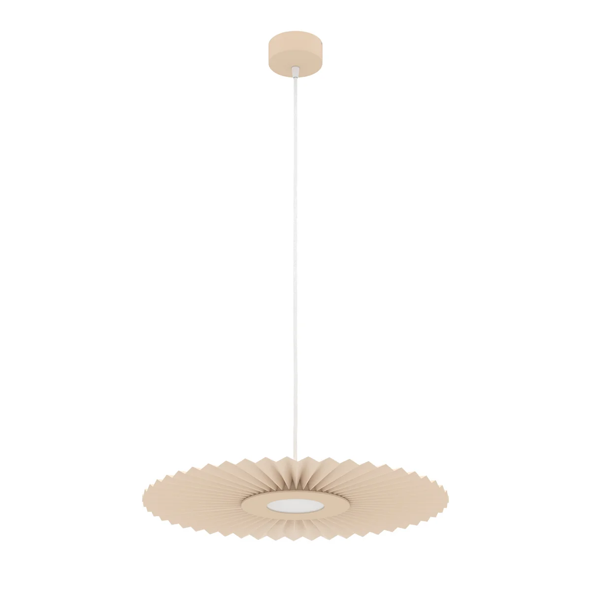 Hartô - Suspension Carmen LED light S, Ø 50 cm, sable doré (RAL 1015) Hartô - Suspension Carmen LED light S, Ø 50 cm, sable doré (RAL 1015)