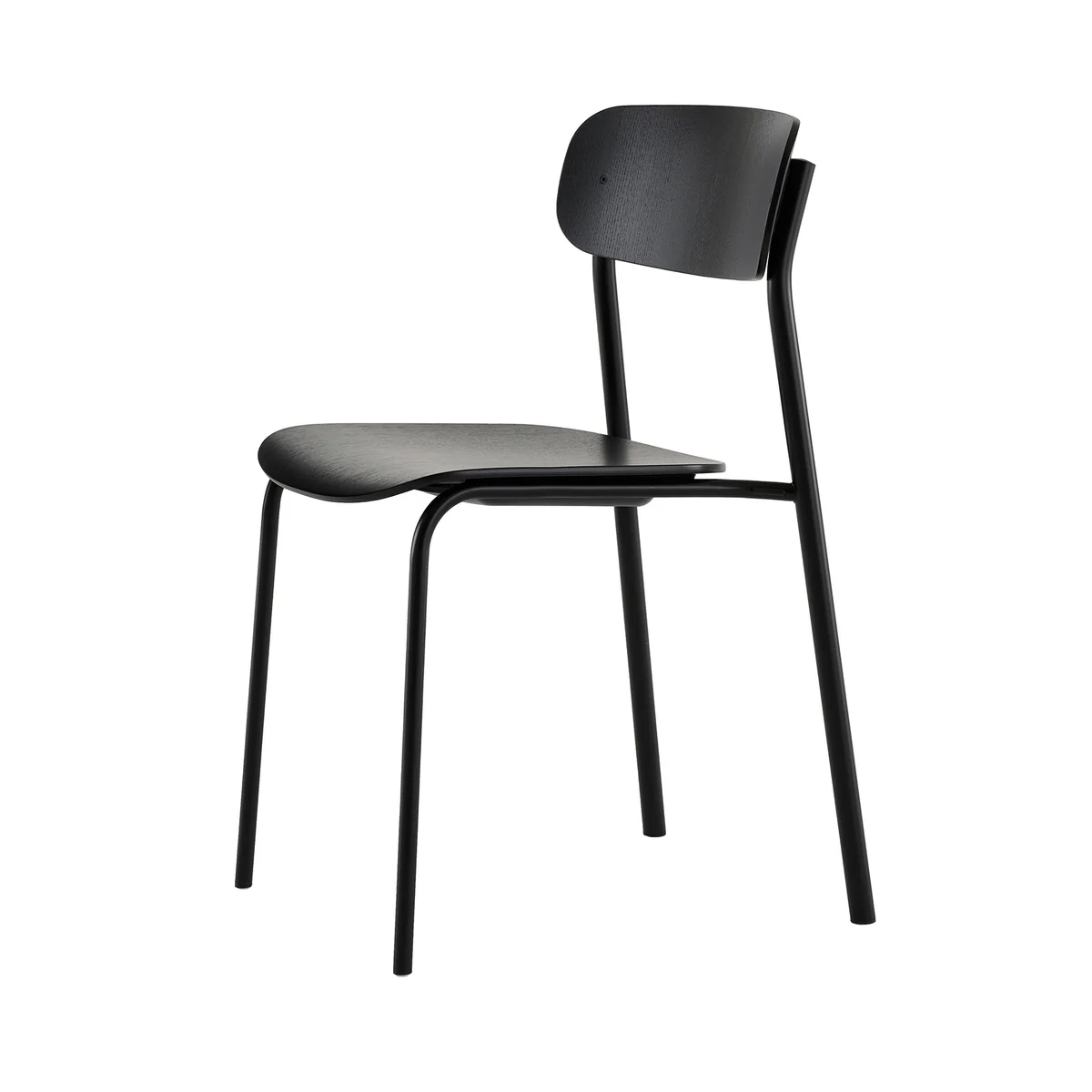 Thonet - S 243 chaise, noir profond (RAL 9005) / chêne teinté noir (TP 29) Thonet - S 243 chaise, noir profond (RAL 9005) / chêne teinté noir (TP 29)