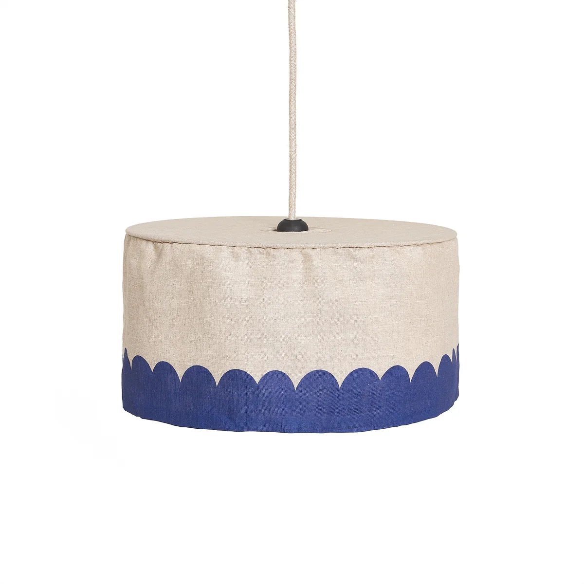 Nobodinoz - Vibes Abat-jour, Ø 40 cm, lin, bleu Nobodinoz - Vibes Abat-jour, Ø 40 cm, lin, bleu