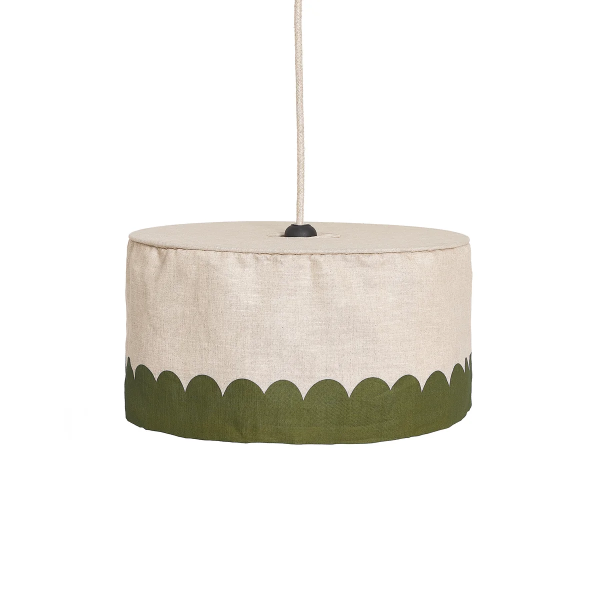 Nobodinoz - Vibes Abat-jour, Ø 40 cm, lin, vert Nobodinoz - Vibes Abat-jour, Ø 40 cm, lin, vert