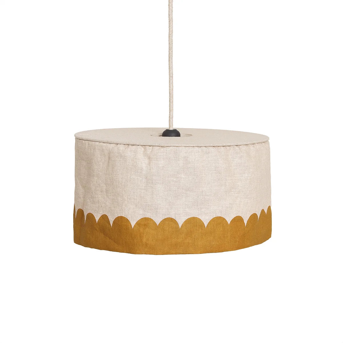Nobodinoz - Vibes Abat-jour, Ø 40 cm, lin, moutarde Nobodinoz - Vibes Abat-jour, Ø 40 cm, lin, moutarde