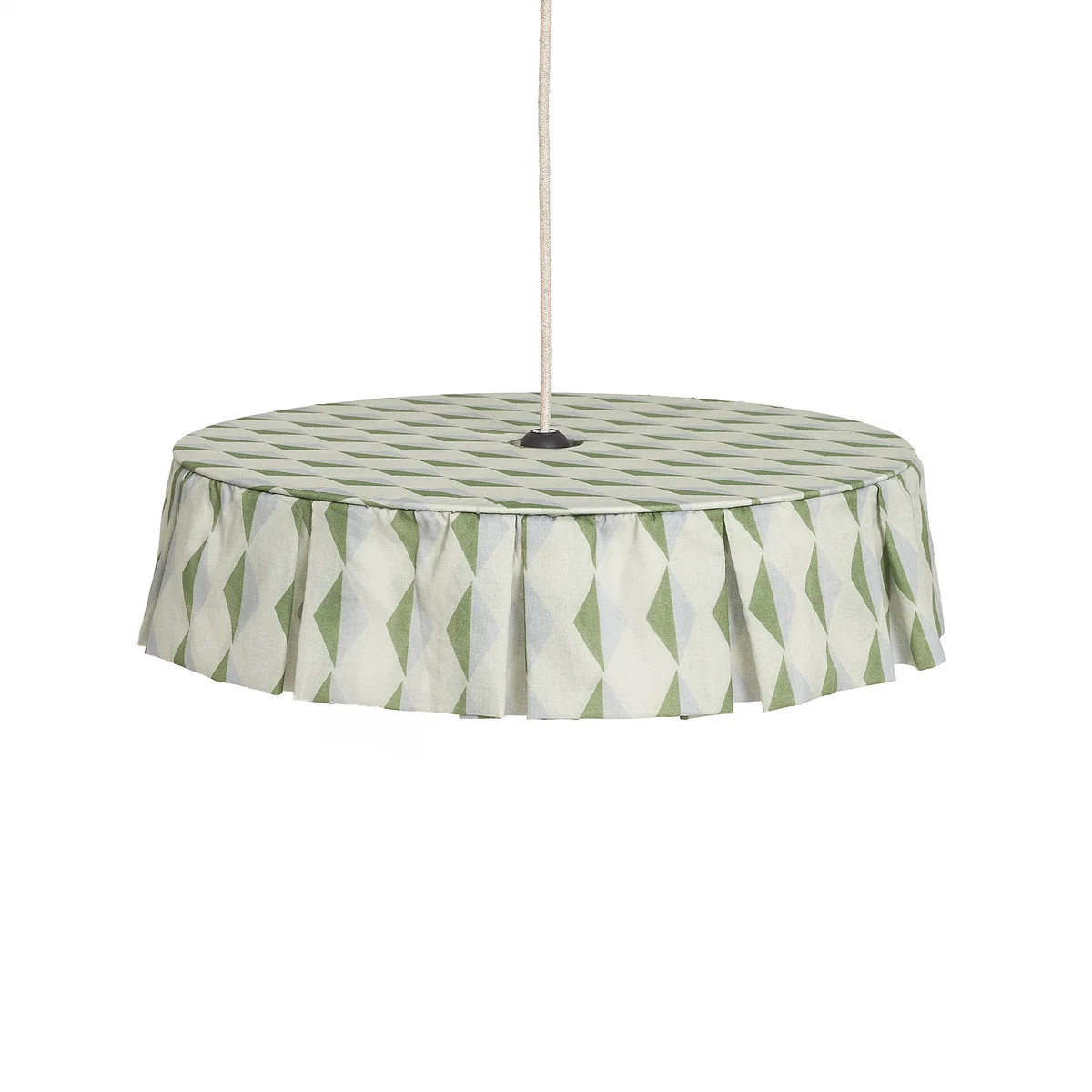 Nobodinoz - Vibes Abat-jour, Ø 50 cm, coton, vert / bleu Nobodinoz - Vibes Abat-jour, Ø 50 cm, coton, vert / bleu
