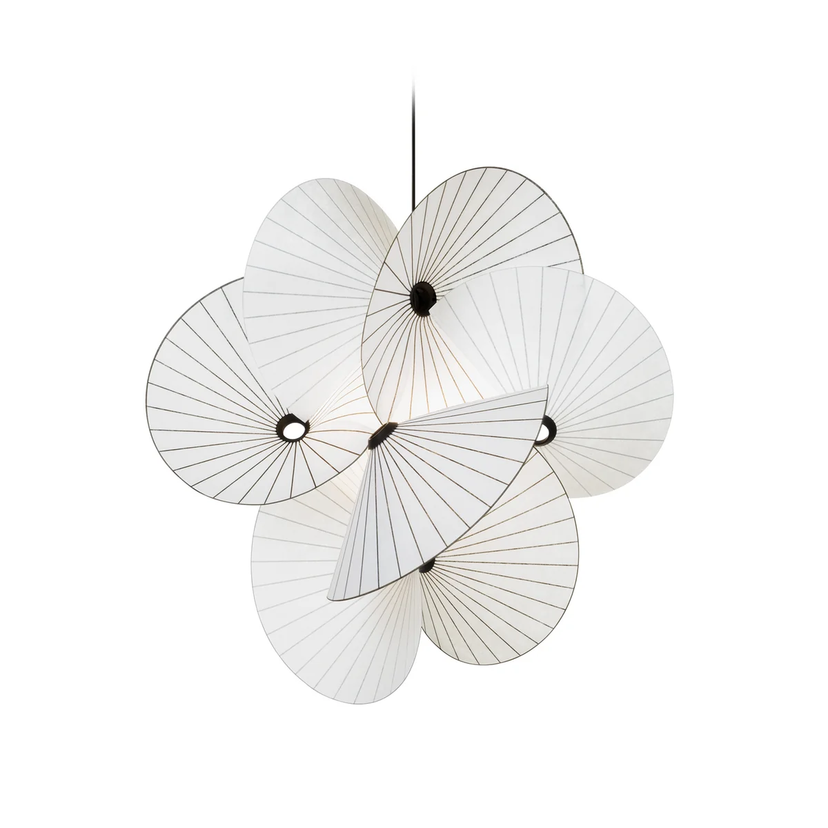 Moooi - Serpentine Lampe à suspendre 8, blanc / noir Moooi - Serpentine Lampe à suspendre 8, blanc / noir