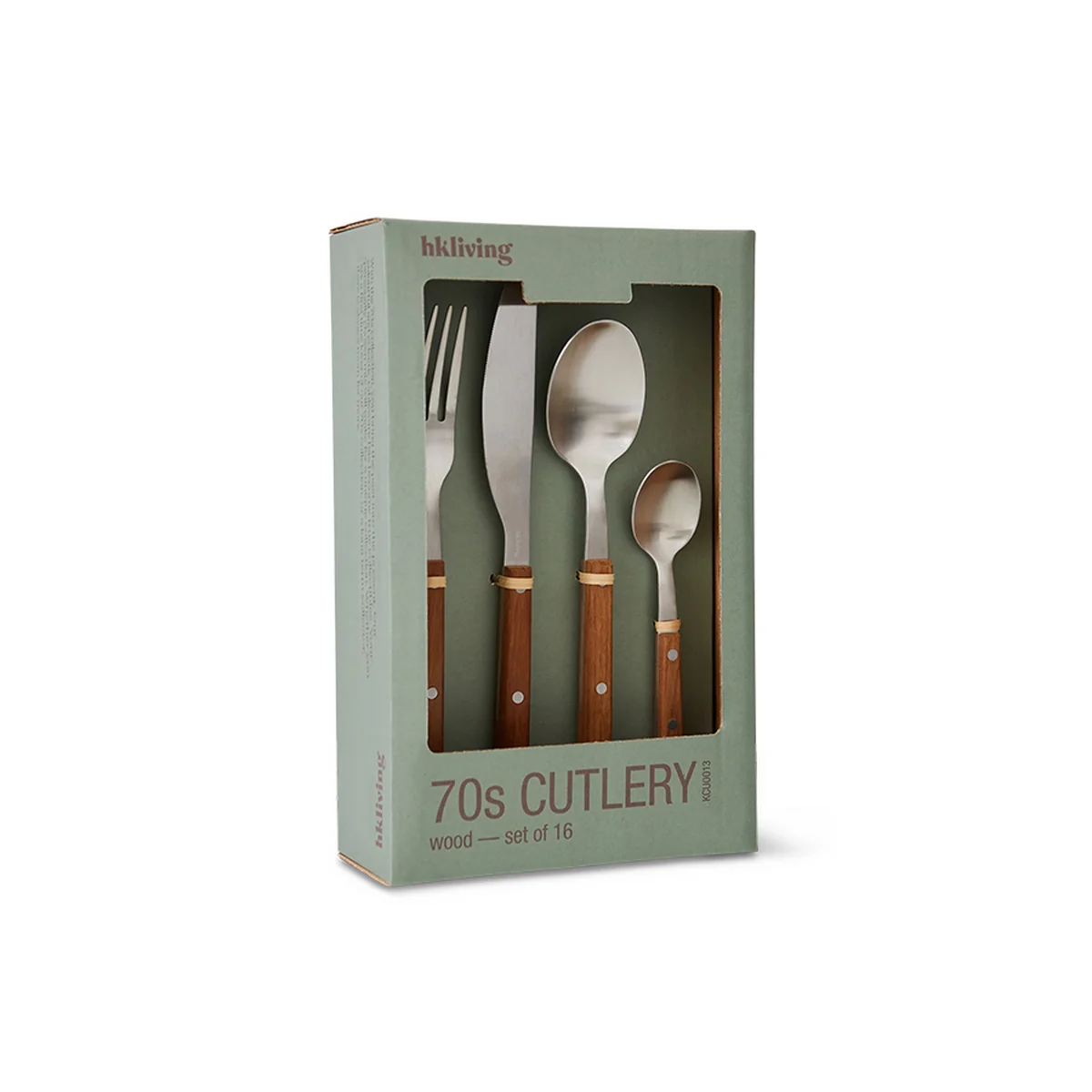 HKliving - Set de couverts 70's, érable naturel (16 pcs.) HKliving - Set de couverts 70's, érable naturel (16 pcs.)