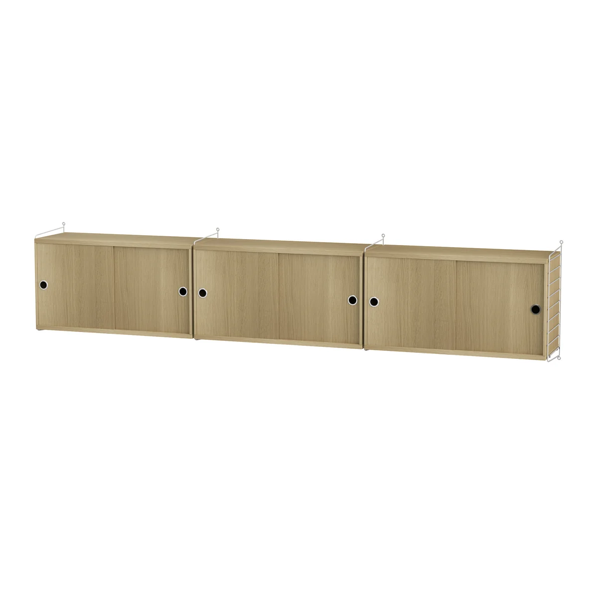 String - Armoire murale, 240 x 50 x 30 cm, chêne / blanc String - Armoire murale, 240 x 50 x 30 cm, chêne / blanc