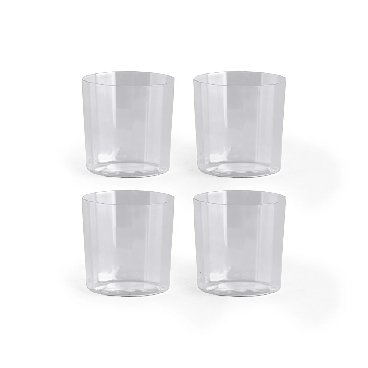 HAY - Angle Verre, large, transparent (set de 4) HAY - Angle Verre, large, transparent (set de 4)