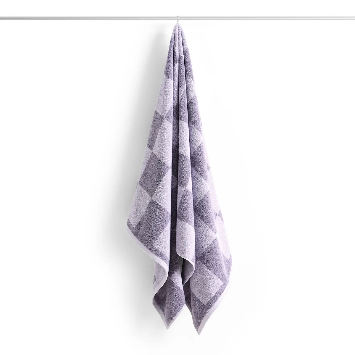 HAY - Check Serviette de bain, 70 x 136 cm, lavande