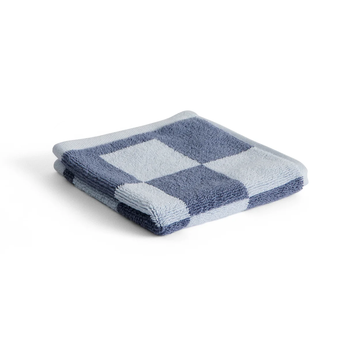 HAY - Check Gant de toilette, 30 x 30 cm, steel blue HAY - Check Gant de toilette, 30 x 30 cm, steel blue