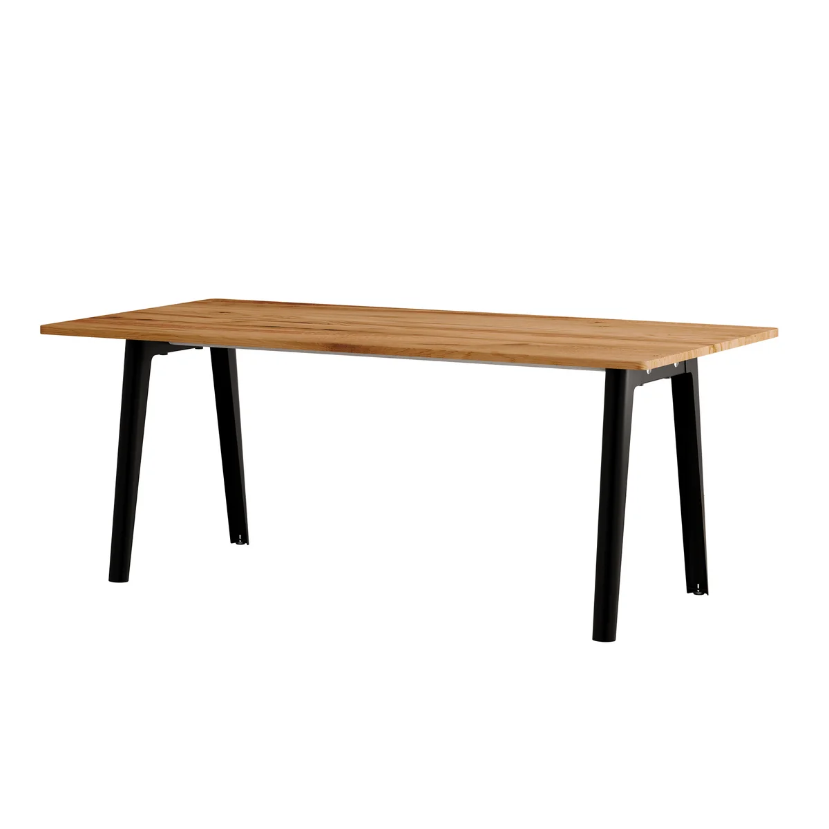 TipToe - NEW MODERN Table de salle à manger 95 x 190 cm, bois de récupération recyclé / graphite noir TipToe - NEW MODERN Table de salle à manger 95 x 190 cm, bois de récupération recyclé / graphite noir