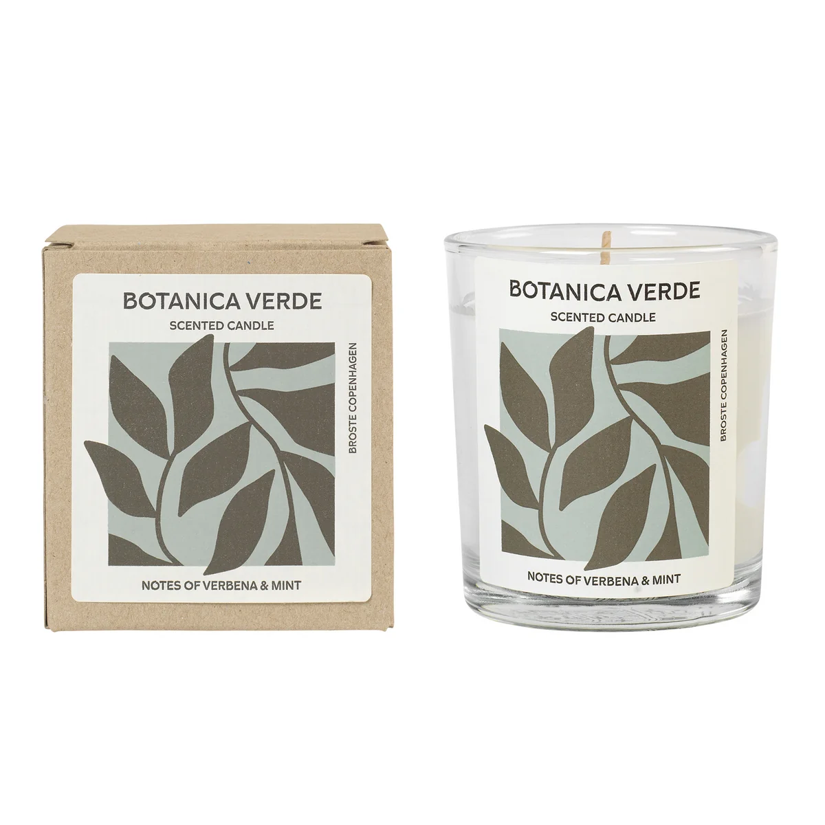 Broste Copenhagen - Botanica Verde, Ø 7,4 x H 8,3 cm, blanc