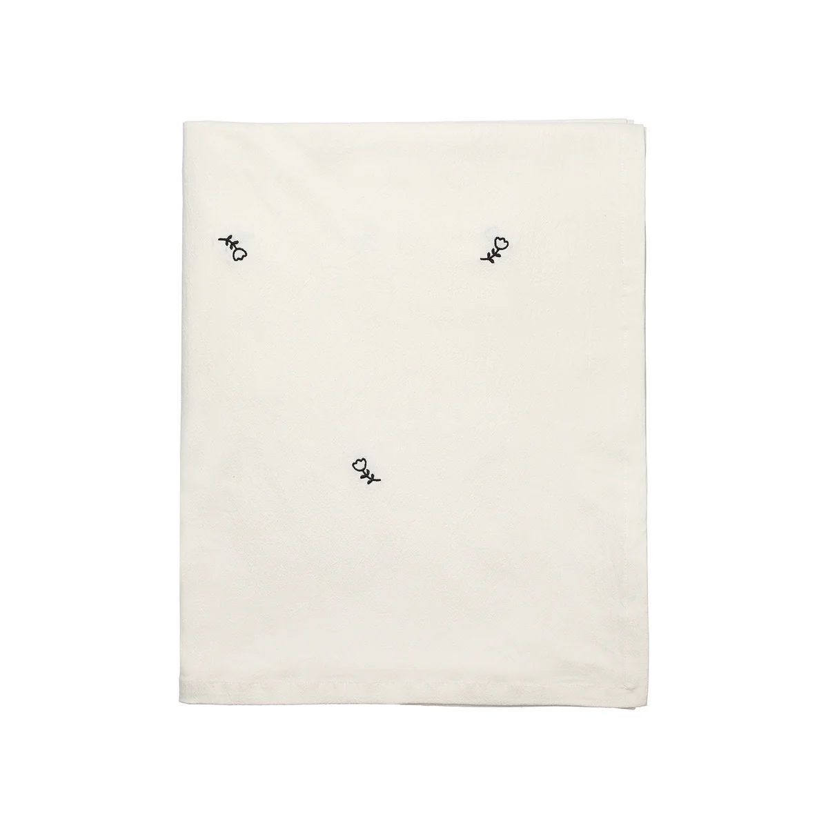 Broste Copenhagen - Mai Nappe 160 x 300 cm, noir / blanc cassé