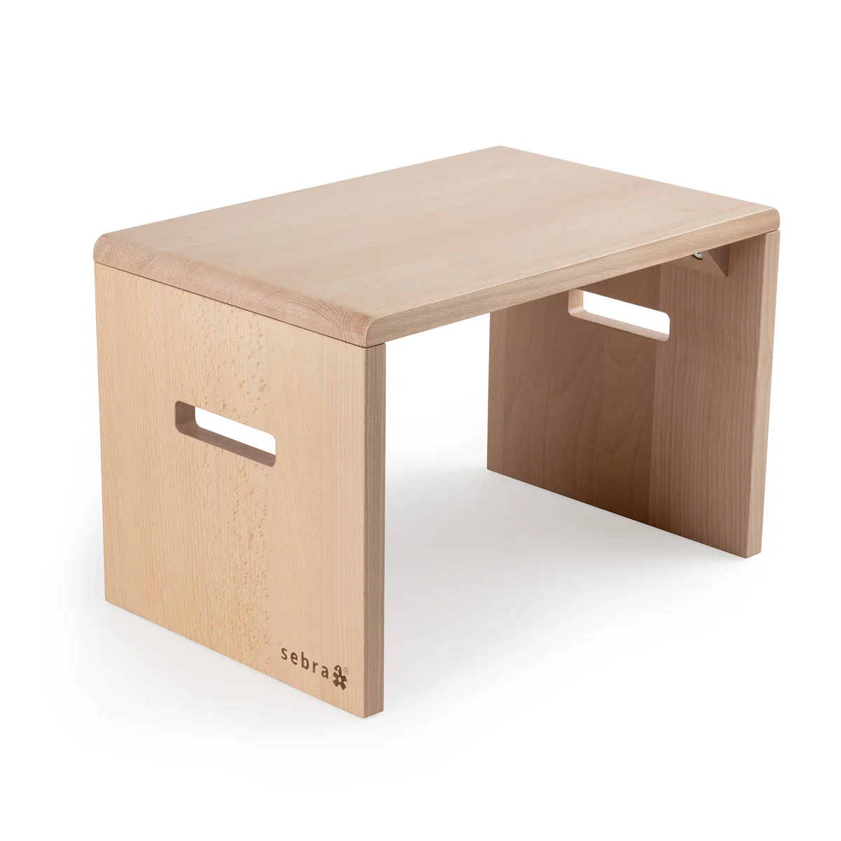 Sebra - Tabouret marchepied pour enfants, H 24 cm, Wooden Edition, hêtre naturel Sebra - Tabouret marchepied pour enfants, H 24 cm, Wooden Edition, hêtre naturel