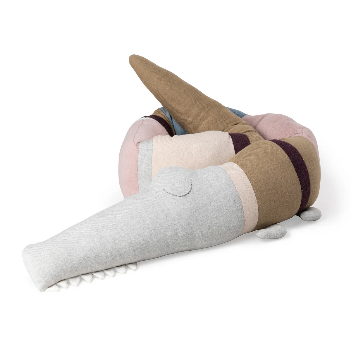 Sebra - Sleepy Croc Coussin, powder rose mix Sebra - Sleepy Croc Coussin, powder rose mix