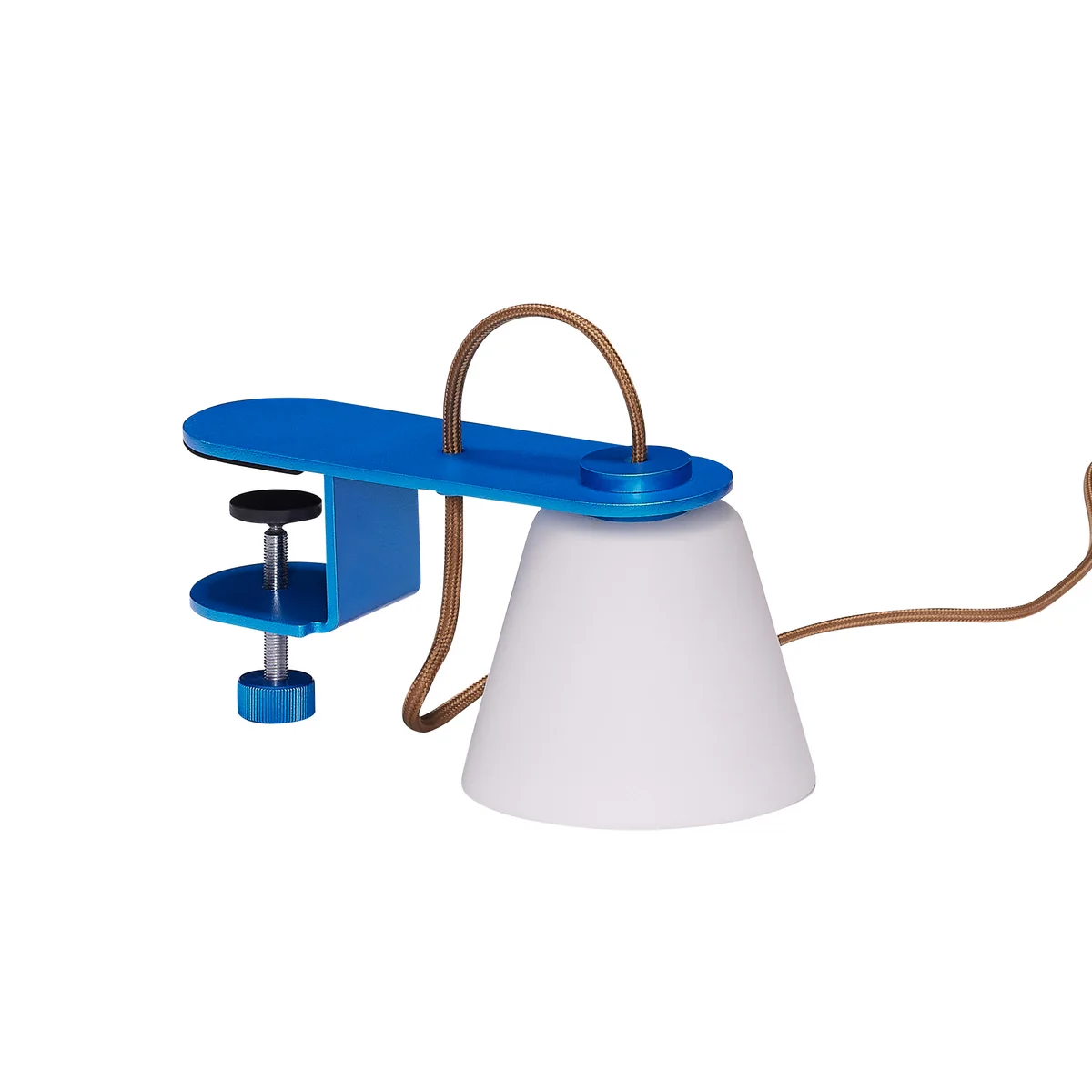 Hübsch Interior - Lure lampe à pince, bleu métallique Hübsch Interior - Lure lampe à pince, bleu métallique