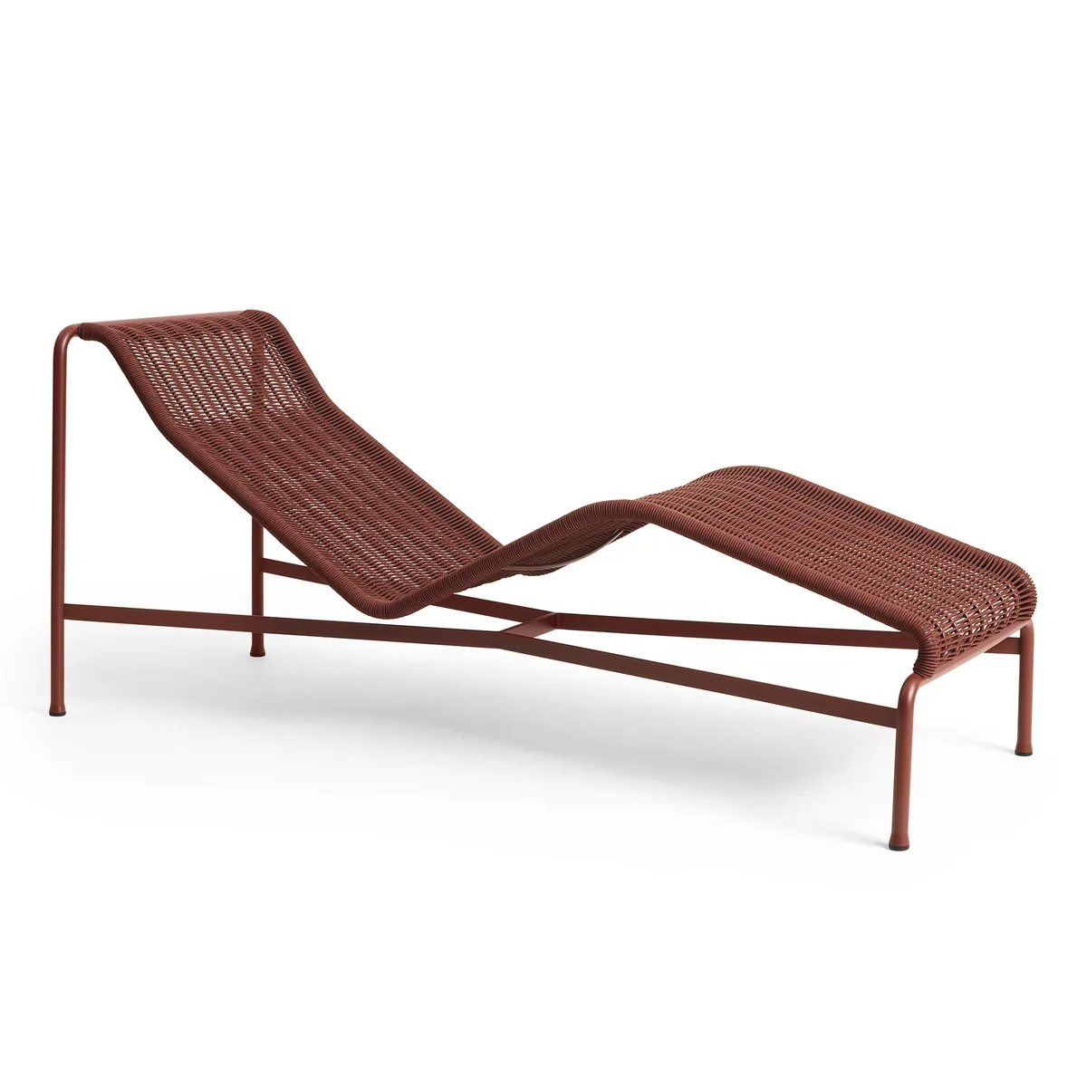 HAY - Palissade Cord Chaise Longue Chaise longue, iron red HAY - Palissade Cord Chaise Longue Chaise longue, iron red