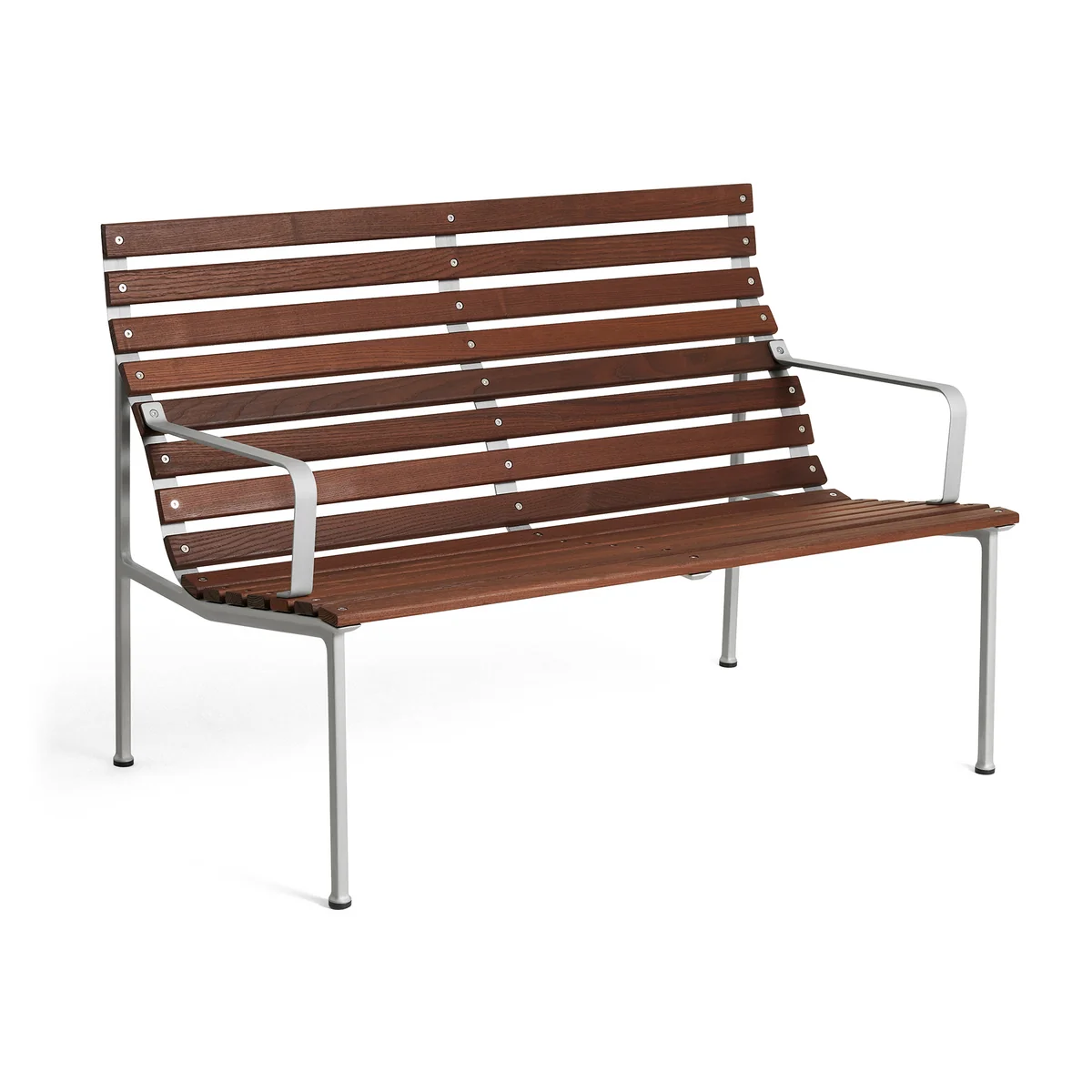 HAY - Traverse Outdoor Lounge Banc, avec accoudoirs, aluminium / frêne huilé HAY - Traverse Outdoor Lounge Banc, avec accoudoirs, aluminium / frêne huilé