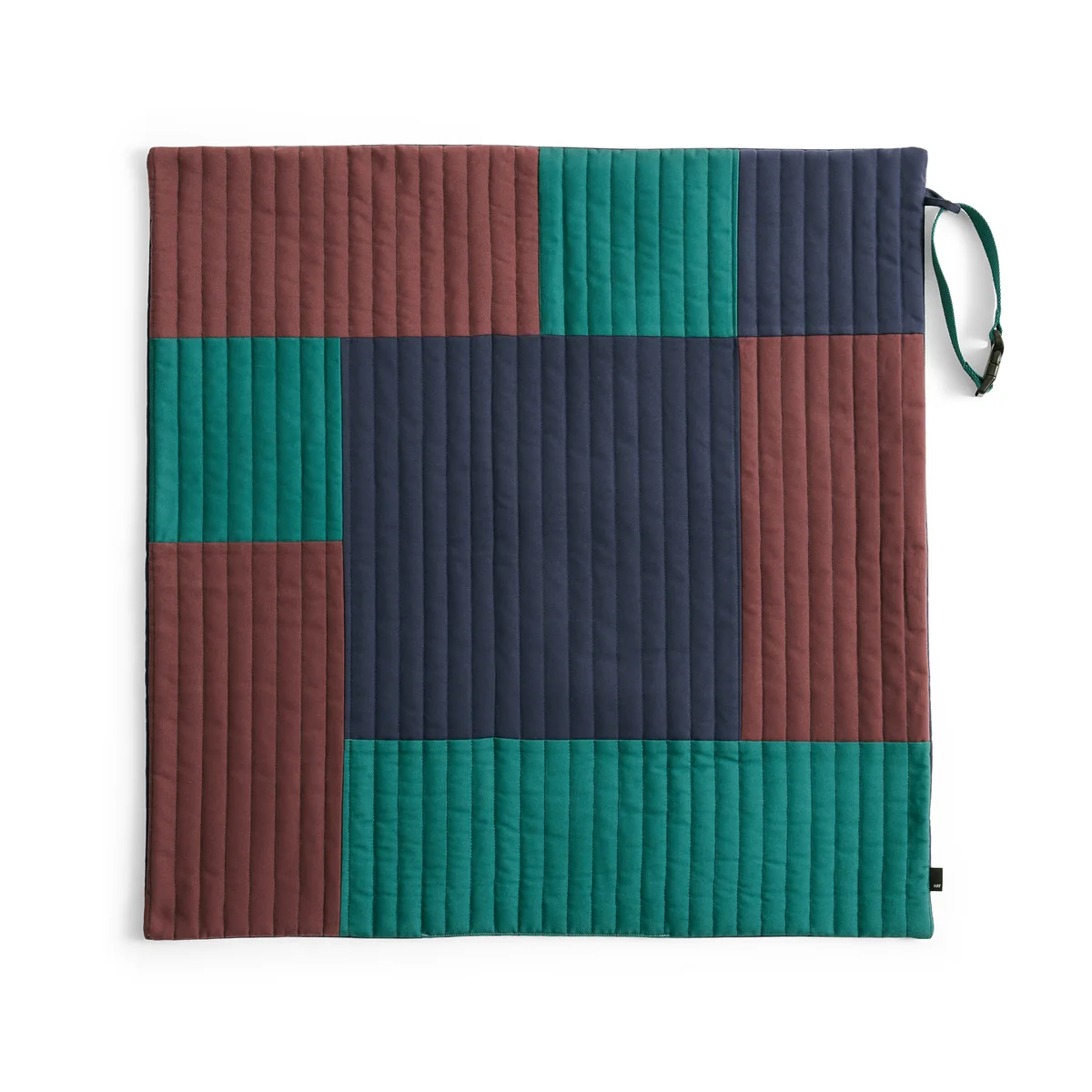 HAY - Dogs Couverture de voyage, 80 x 80 cm, bourgogne / vert / bleu HAY - Dogs Couverture de voyage, 80 x 80 cm, bourgogne / vert / bleu