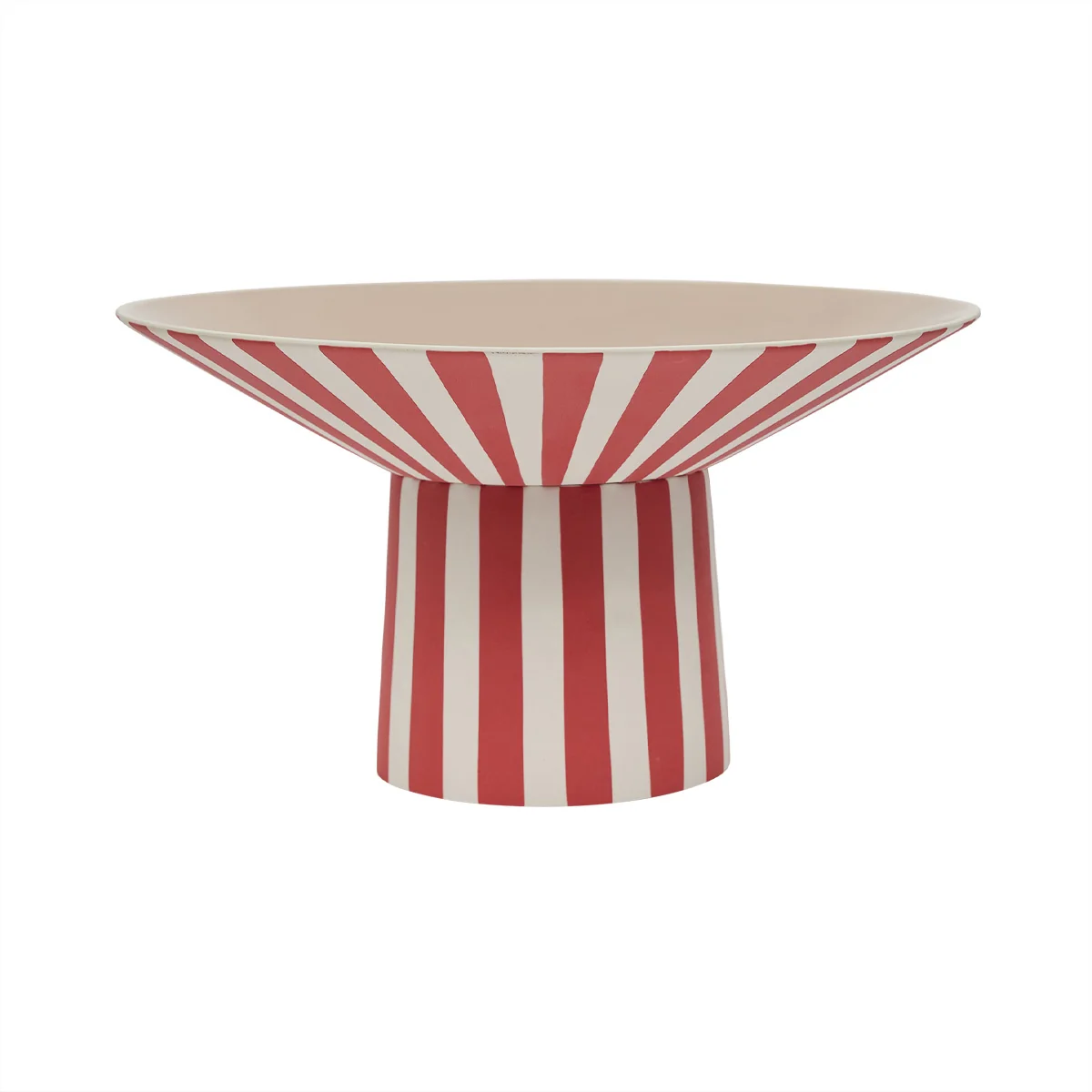 OYOY - Toppu Coupe, high, Ø 30 x H 17 cm, red / peach OYOY - Toppu Coupe, high, Ø 30 x H 17 cm, red / peach