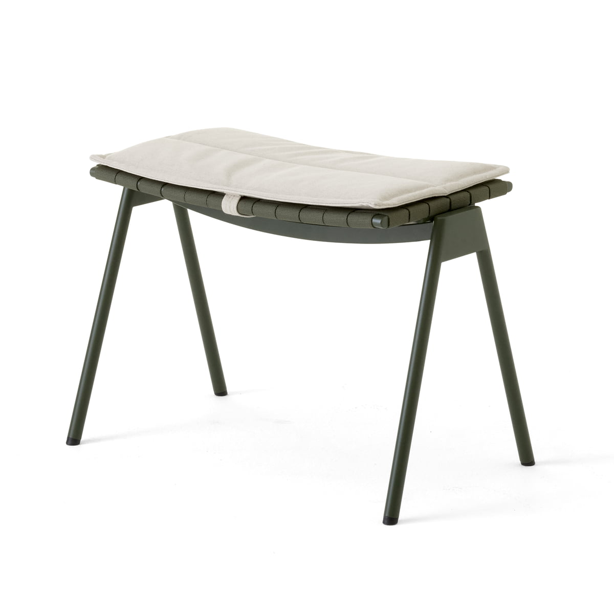 & Tradition - Ville AV46 Outdoor Tabouret avec coussin d'assise, beige