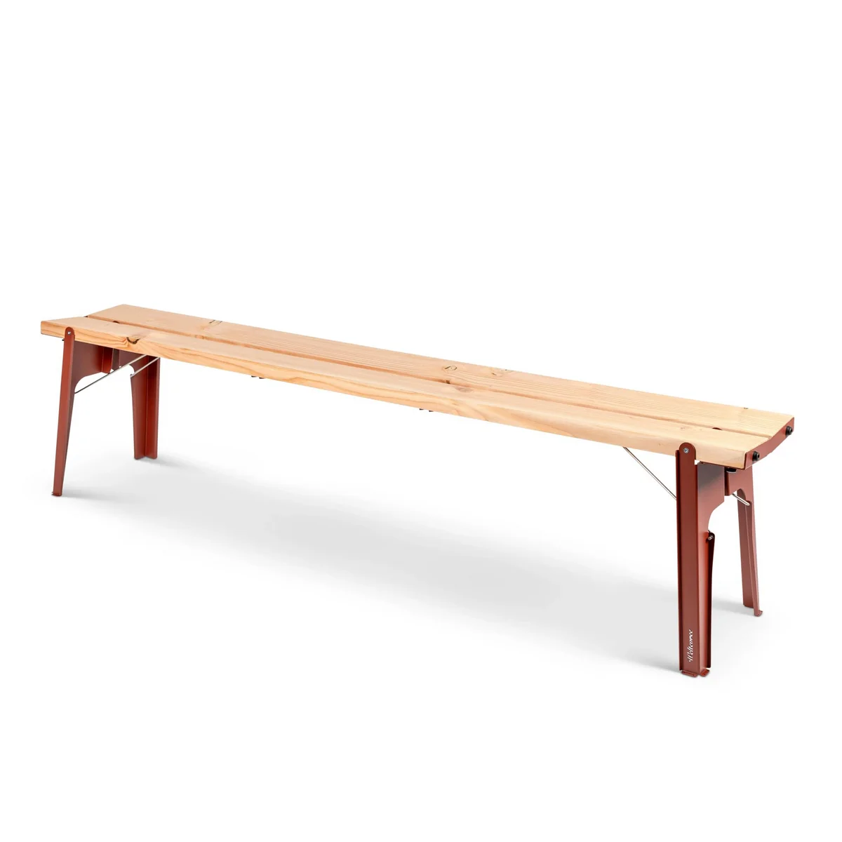 Weltevree - Salut Banc d'extérieur 190 x 30 cm, rouge oxyde Weltevree - Salut Banc d'extérieur 190 x 30 cm, rouge oxyde