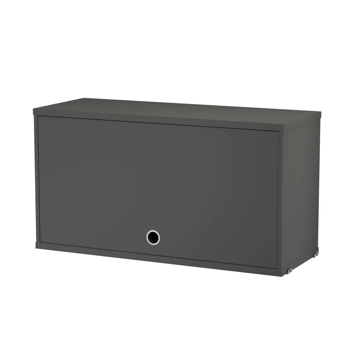 String - Élément d'armoire avec porte rabattable, 78 x 30 cm, gris foncé String - Élément d'armoire avec porte rabattable, 78 x 30 cm, gris foncé
