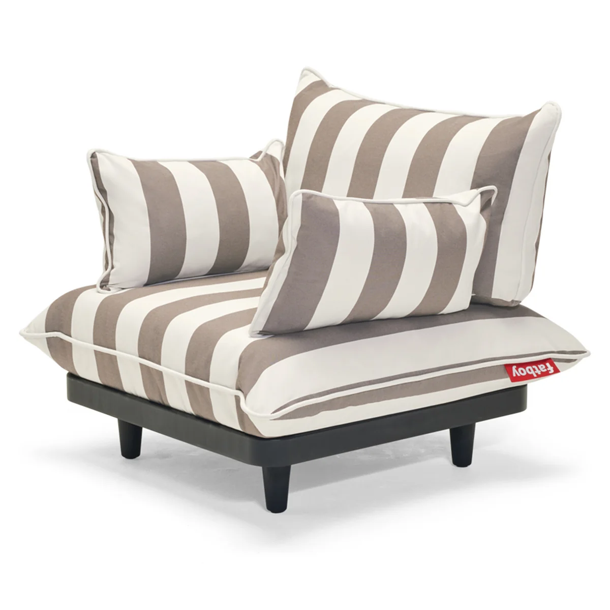 Fatboy - Paletti Outdoor Lounge Chair, blanc / cacao rayé Fatboy - Paletti Outdoor Lounge Chair, blanc / cacao rayé