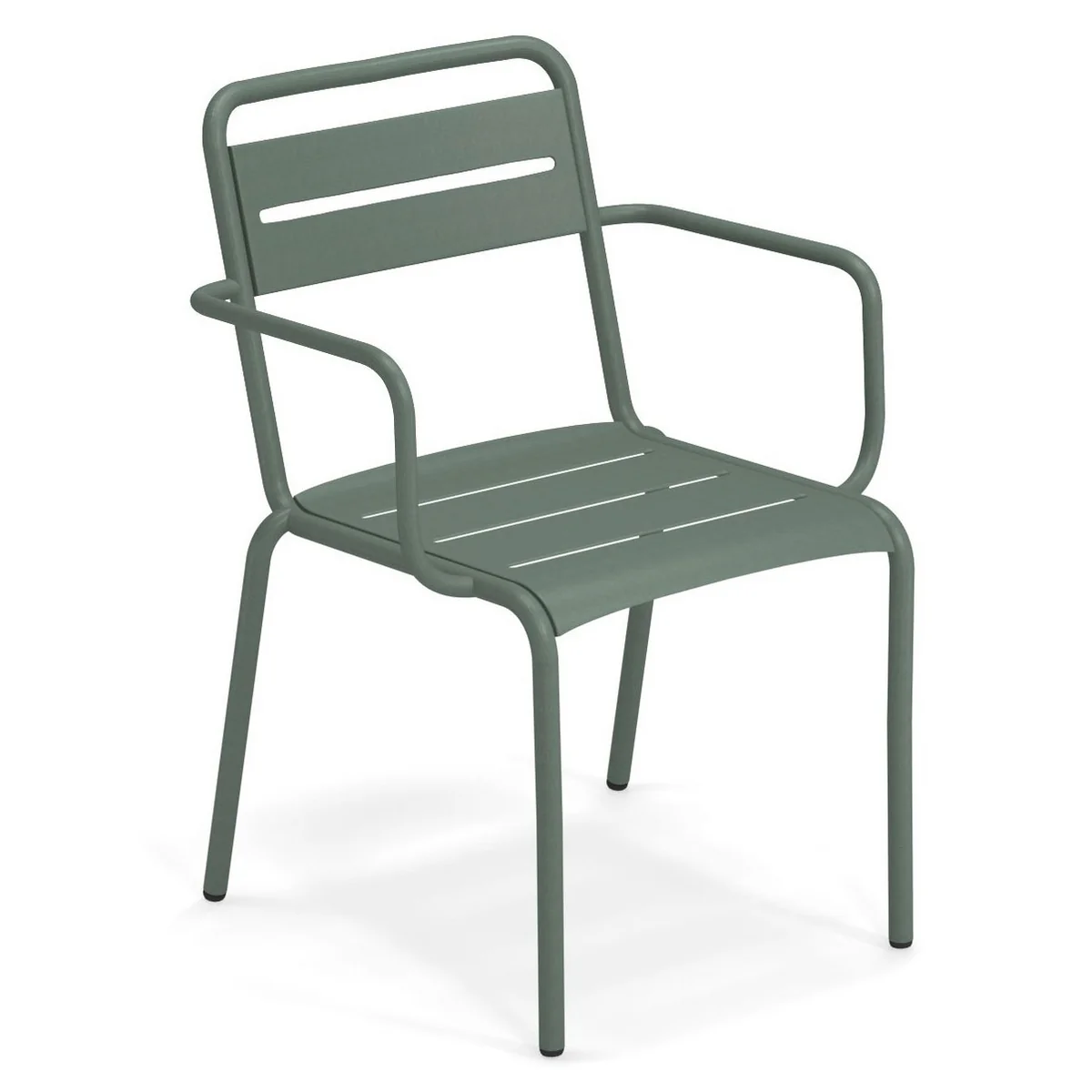 Emu - Star Outdoor Chaise avec accoudoirs, vert foncé