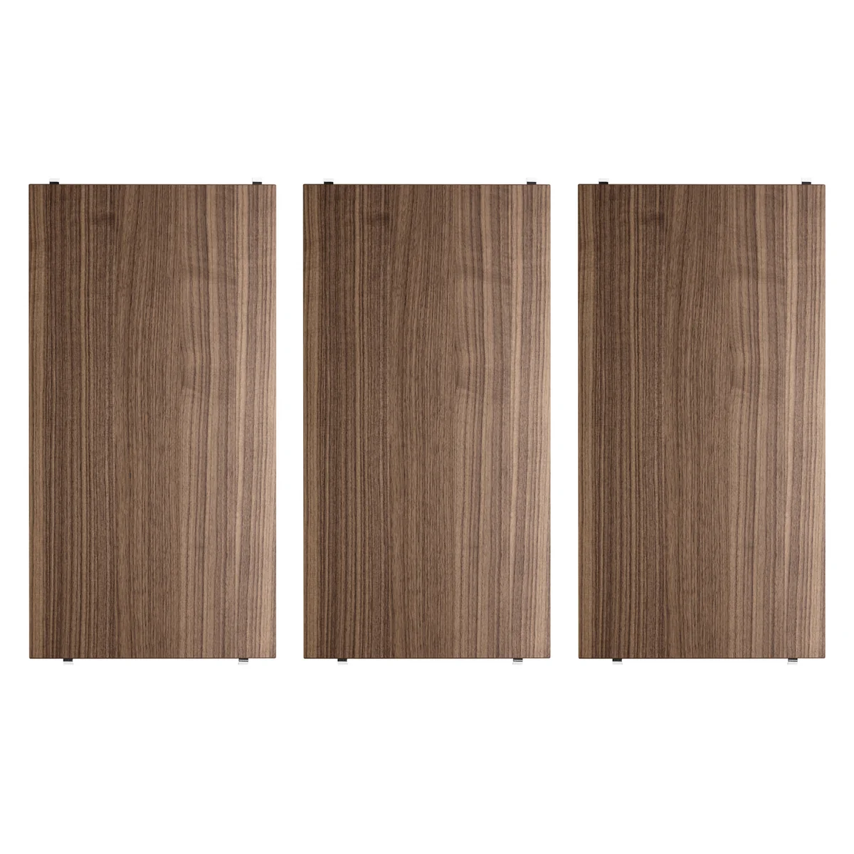 String - Étagère 58 x 30 cm (paquet de 3), Noyer String - Étagère 58 x 30 cm (paquet de 3), Noyer