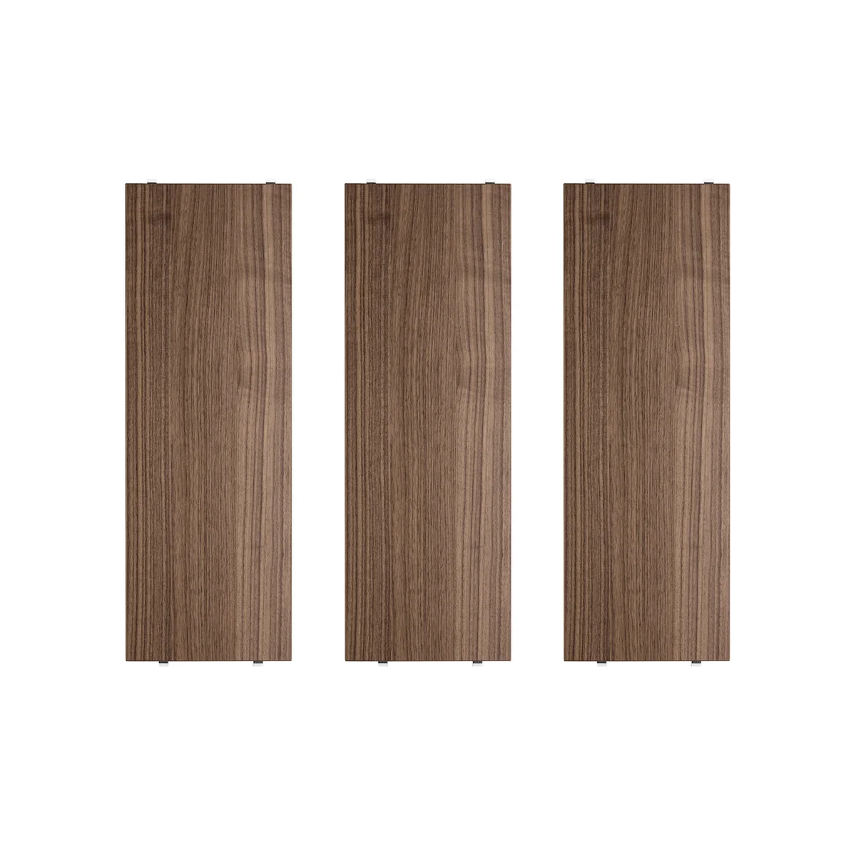 String - Étagère 58 x 20 cm (paquet de 3), Noyer String - Étagère 58 x 20 cm (paquet de 3), Noyer