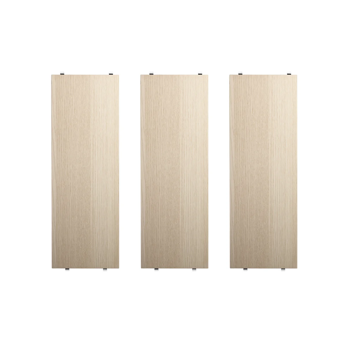 String - Étagère 58 x 20 cm (paquet de 3), frêne
