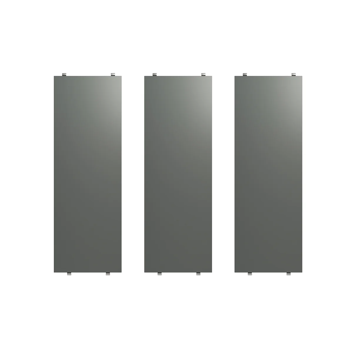 String - Étagère 58 x 20 cm (paquet de 3), gris foncé String - Étagère 58 x 20 cm (paquet de 3), gris foncé