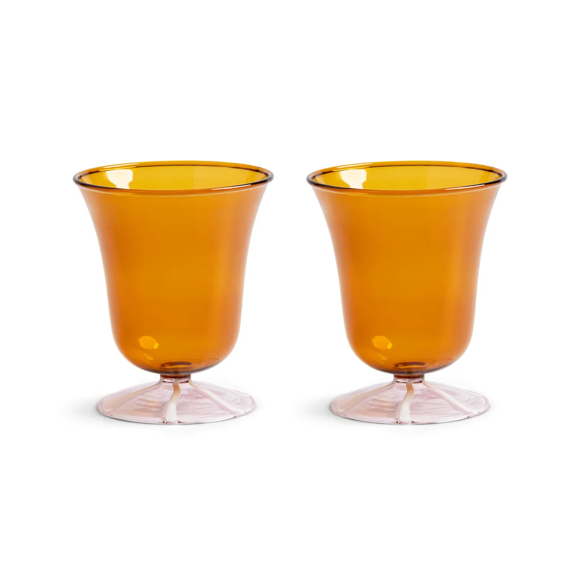 & klevering - Eve verre à boire 200 ml, ambre (set de 2) & klevering - Eve verre à boire 200 ml, ambre (set de 2)