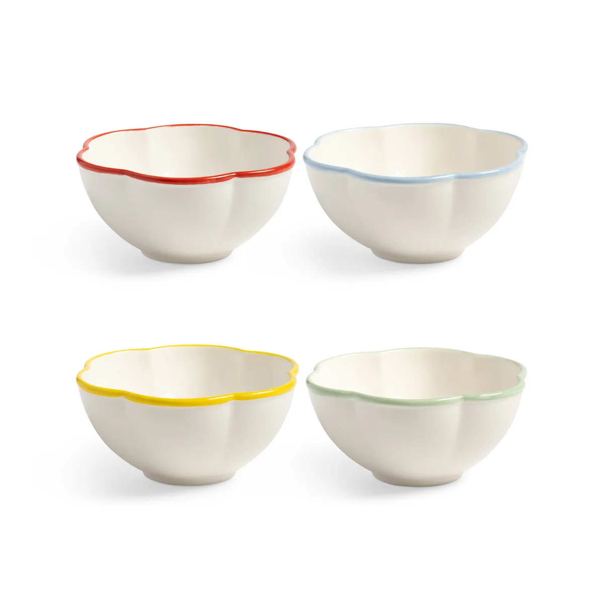 & klevering - Folk Coupe Ø 12,5 cm, multi (set de 4) & klevering - Folk Coupe Ø 12,5 cm, multi (set de 4)