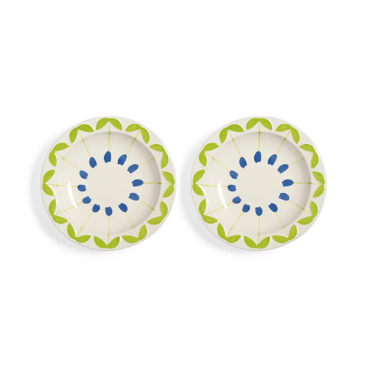 & klevering - Folk Bol Ø 22,5 cm, bleu (set de 2) & klevering - Folk Bol Ø 22,5 cm, bleu (set de 2)