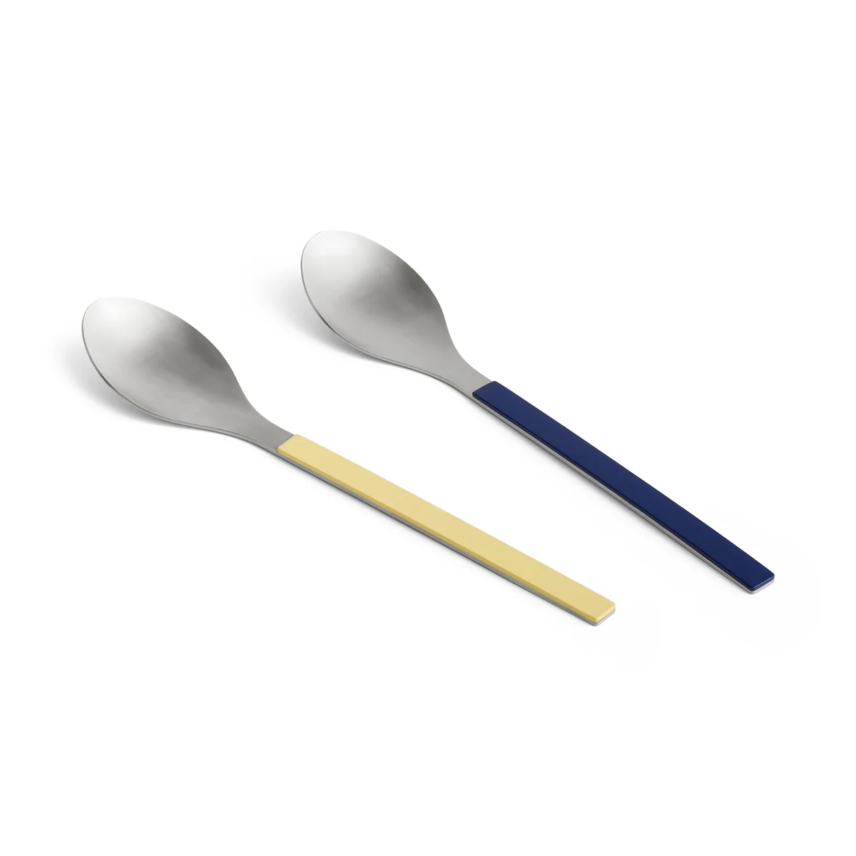 HAY - MVS Cuillère à servir, bleu foncé / jaune (set de 2) HAY - MVS Cuillère à servir, bleu foncé / jaune (set de 2)