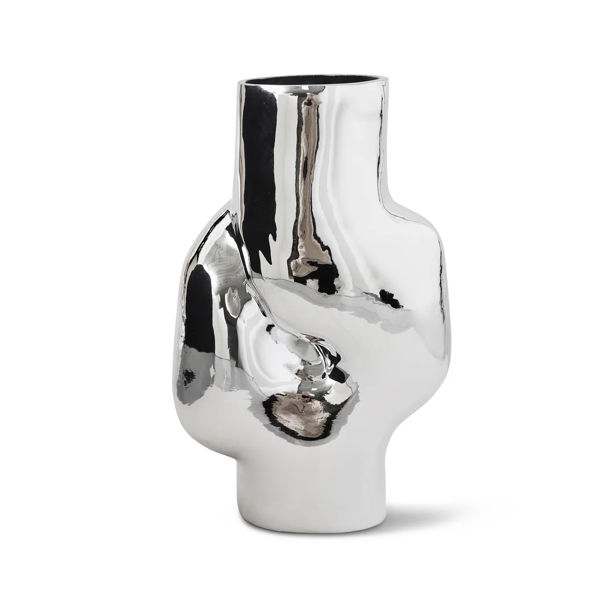 HKliving - Gleam Vase en verre high, chrome HKliving - Gleam Vase en verre high, chrome