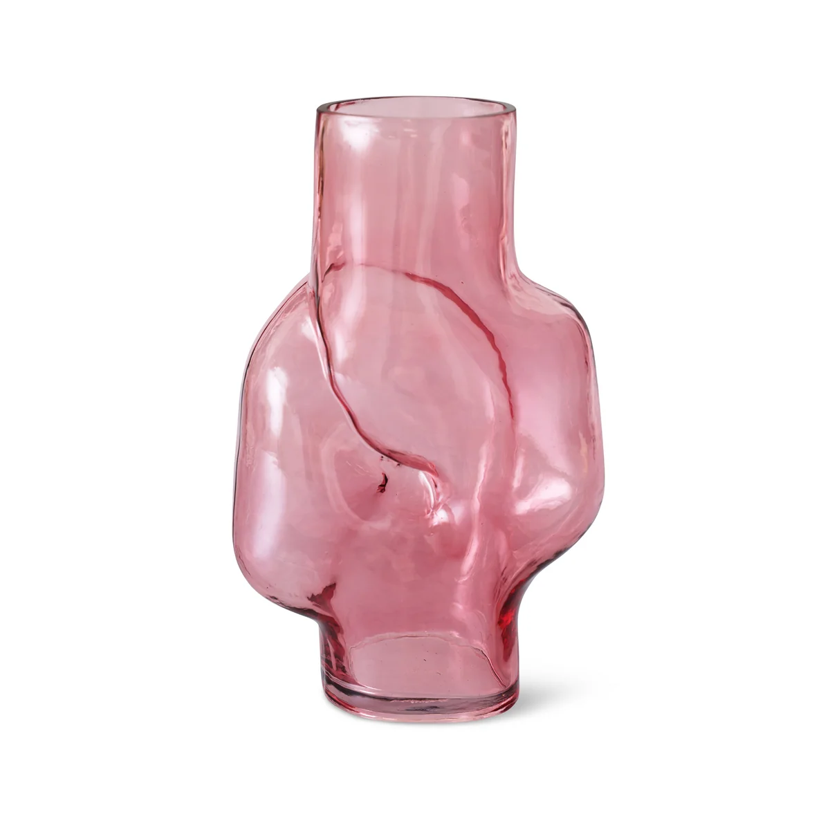 HKliving - Gleam Vase en verre high, rose HKliving - Gleam Vase en verre high, rose