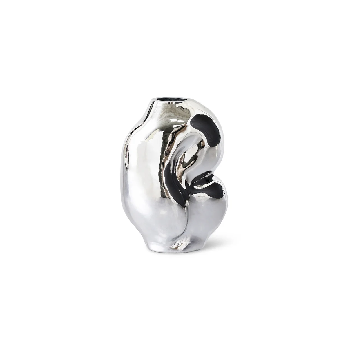 HKliving - Gleam Vase en verre small, chrome HKliving - Gleam Vase en verre small, chrome