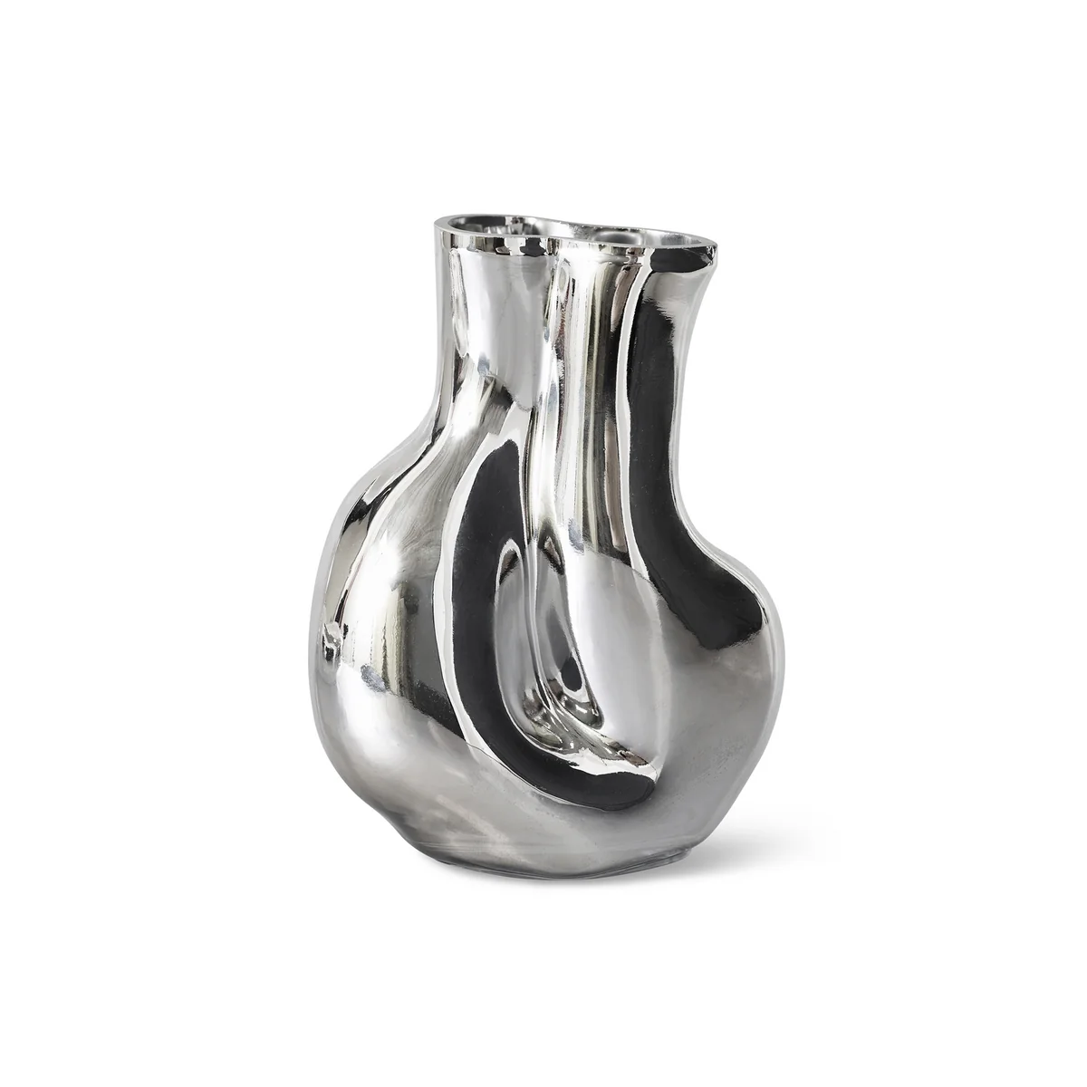 HKliving - Gleam Vase en verre, chrome HKliving - Gleam Vase en verre, chrome