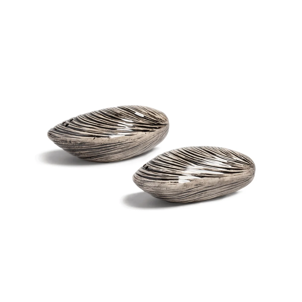 & klevering - Salière et poivrière, Mussel, noir